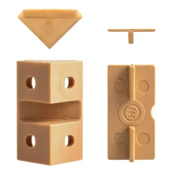 DWS Meubelverbinders 4 gaats caramel per 10 stuks