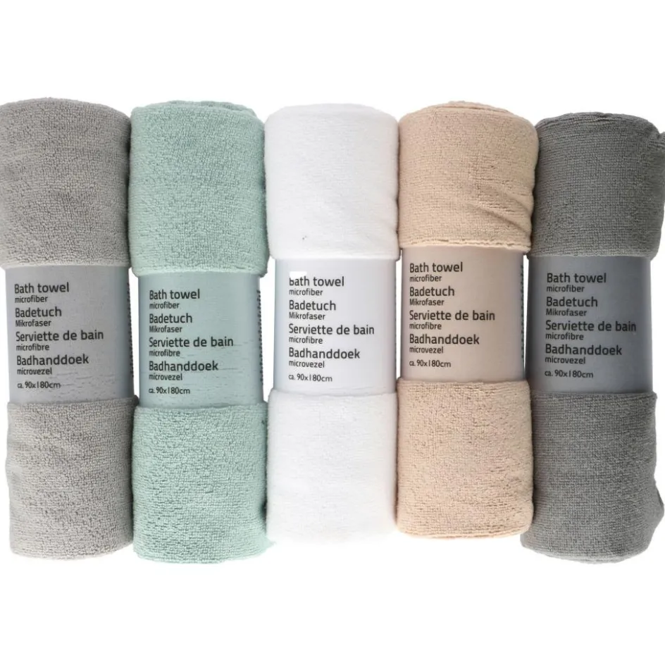 New DWS Microvezel handdoek assorti 90 x 180 cm