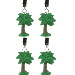 DWS Palmboom tafelkleedgewichten 4-pack assorti
