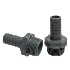 Outlet DWS PVC slangtule buitendraad 1 inch x 20 mm