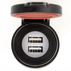 DWS USB Dual inbouw wandcontactdoos 12 - 24V