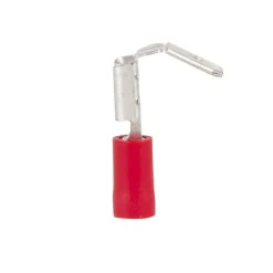 DWS Vlakstekkerhuls 6,3 mm met extra tab rood  per 10 stuks