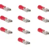 DWS Vlakstekkerhuls 4,8 mm rood per 10 stuks