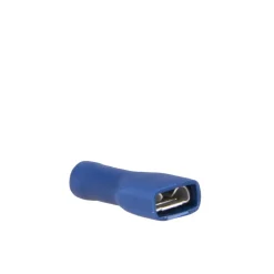 DWS Vlakstekkerhuls geisoleerd 6,3 mm blauw per 10 stuks