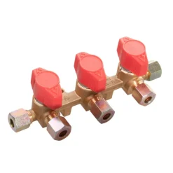 DWS 3-weg gasverdeelkraan 8 mm