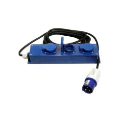 DWS 3-weg 230V CEE stekkerdoos 5 meter