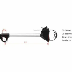 Best Enduro SD260 FG2 Flexibele framehouder kort black