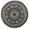 Esschert Design  Rond buitenkleed ø 171 black white