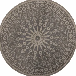 Online Esschert Design  Rond buitenkleed ø 166 cm grey