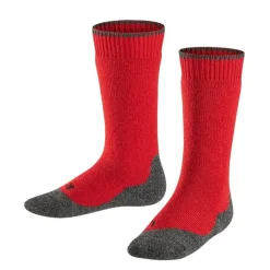 New Falke Active Warm + skisokken junior red