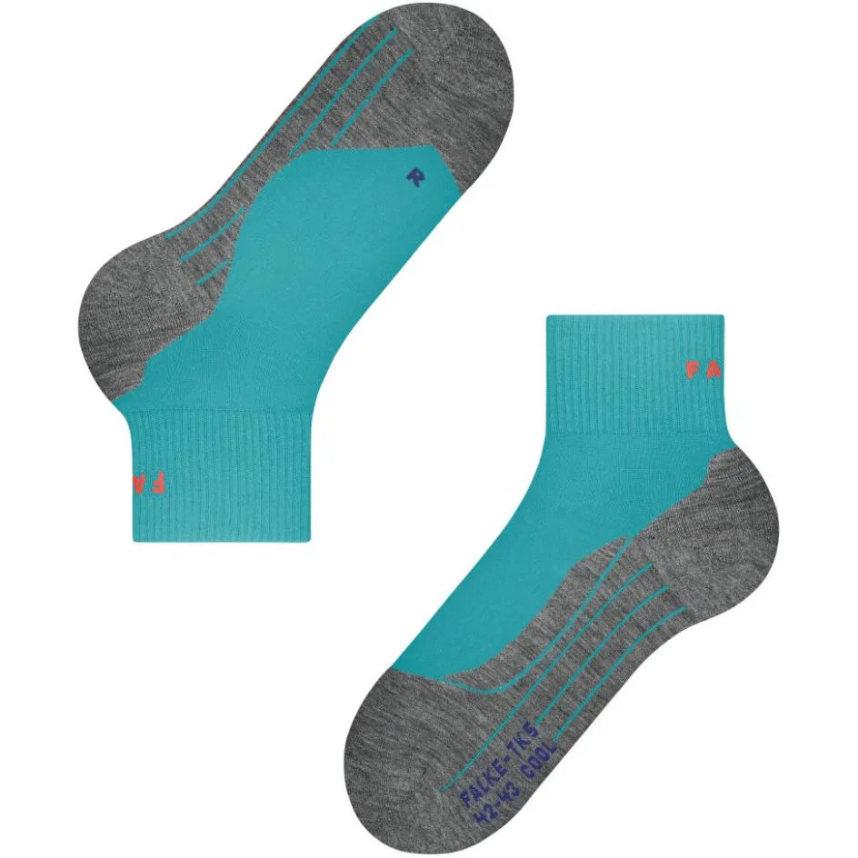 Online Falke TK5 Wander Cool Short wandelsokken dames turquoise