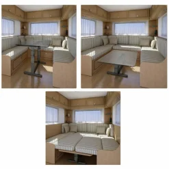 Fawo Krause tafelpoot 750 mm lichtgrijs