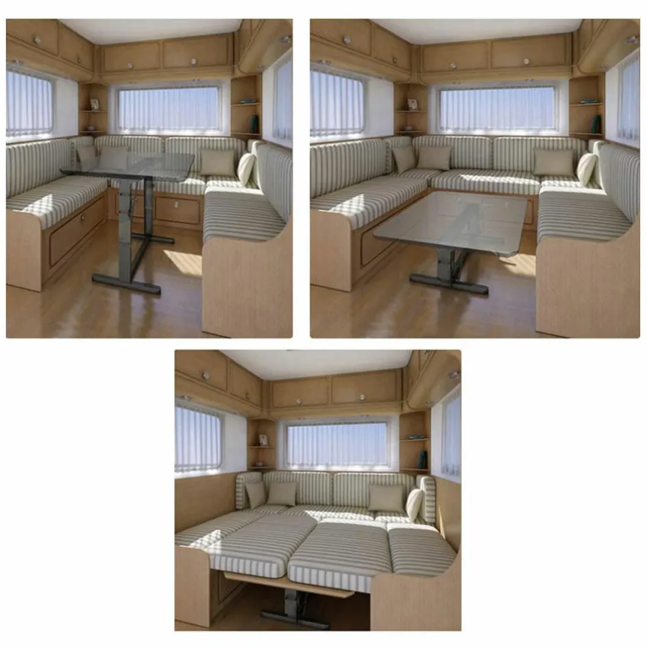 Fawo Krause tafelpoot 750 mm lichtgrijs