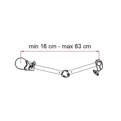 New Fiamma Bike-Block Pro D2 fietsklem black