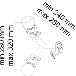 Fiamma Bike-Block Pro S 2 fietsklem deep black
