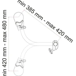 Fiamma Bike-Block Pro S 3 fietsklem aluminium