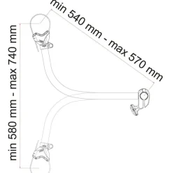 Fiamma Bike-Block Pro S 4 fietsklem deep black