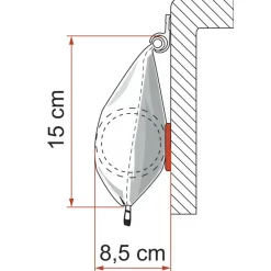 Fiamma CaravanStore 500 XL zakluifel - Royal Grey