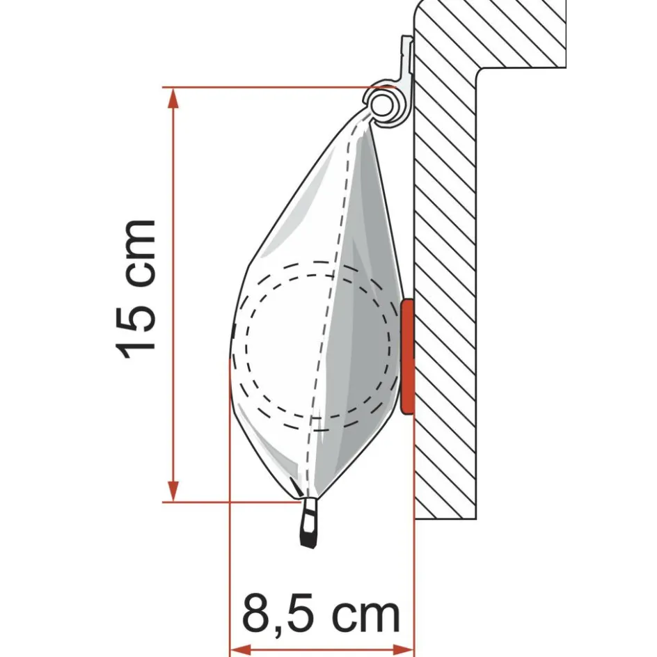 Fiamma CaravanStore 190 zakluifel - Royal Grey