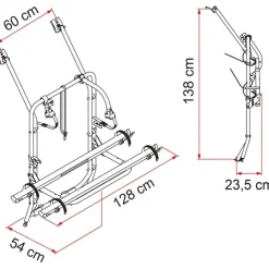 Fiamma Carry Bike Volkswagen T4 fietsendrager black