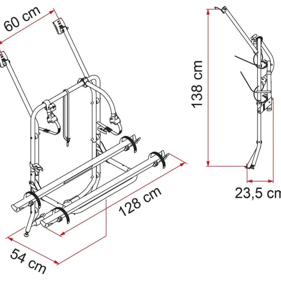 Fiamma Carry Bike Volkswagen T4 fietsendrager black