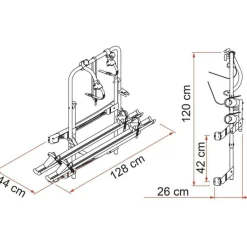 Fiamma Carry-Bike 200 DJ fietsendrager  deep black
