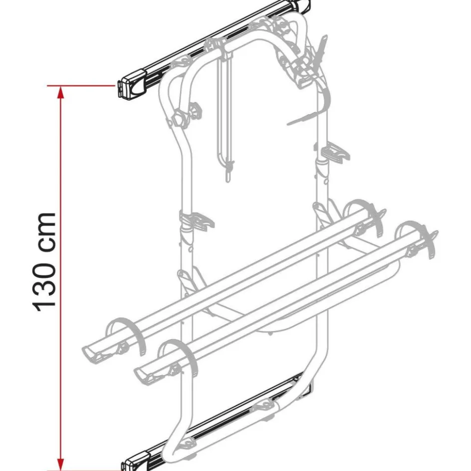 Online Fiamma Carry-Bike DJ fietsendrager bevestigingsset voor Ducato vanaf 2006 aluminium