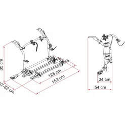 Fiamma Carry-Bike fietsendrager Volkswagen T6 Pro  deep black
