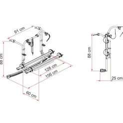 Online Fiamma Carry-Bike Ford Custom vanaf 2012 H1 fietsendrager  deep black