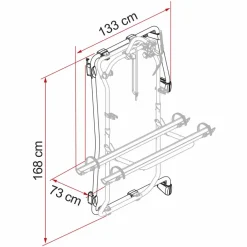 Best Fiamma Carry-Bike Frame kit voor Mercedes Sprinter  vanaf 2018