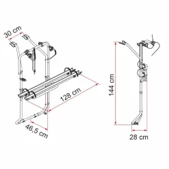 Fiamma Carry-Bike Volkswagen T5 D - T6 D fietsendrager  deep black