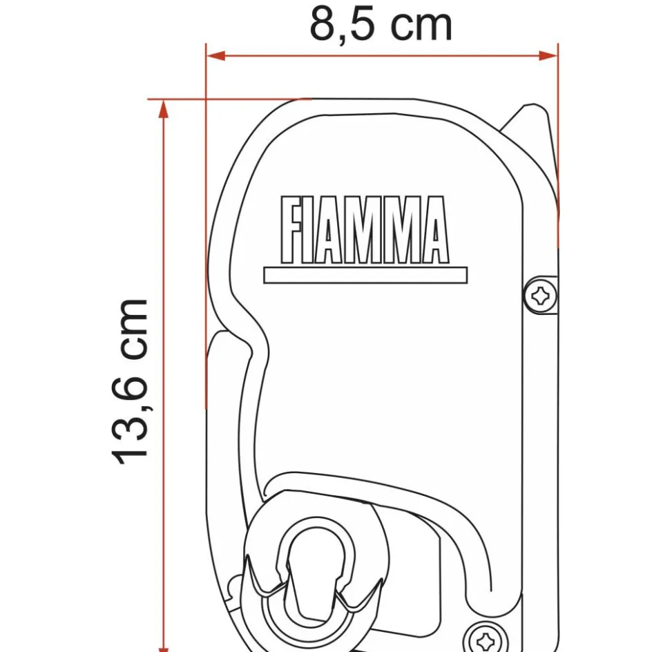 Sale Fiamma F45 S 190 cassetteluifel deep black - Royal Grey