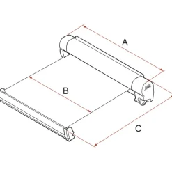 Sale Fiamma F45 S 190 cassetteluifel deep black - Royal Grey