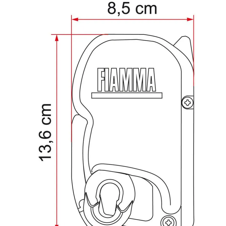 Sale Fiamma F45 S 400 cassetteluifel deep black - Royal Grey