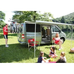 Fiamma F45 S 260 VW Multivan Transporter T5 T6 met C-rail cassetteluifel titanium - Royal Grey