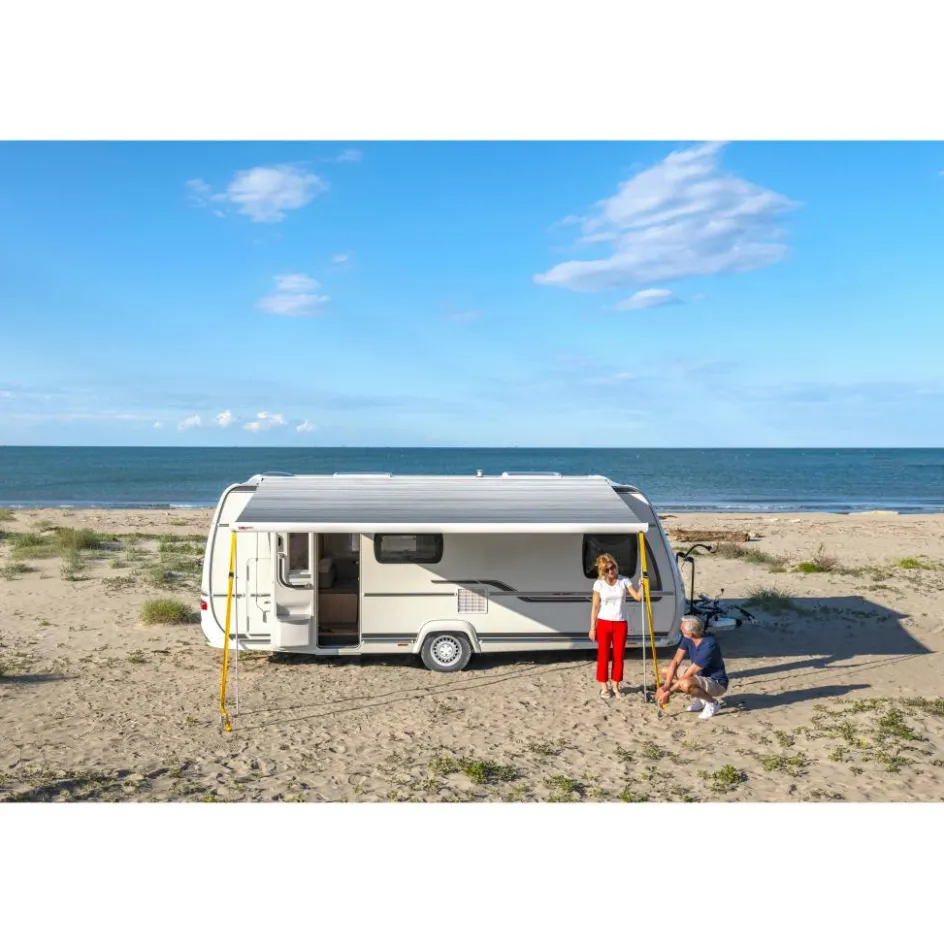 Fiamma F80s 340 cassetteluifel polar white - Royal Grey V25