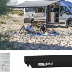 Outlet Fiamma F80s Ducato 370 cassetteluifel deep black - royal  grey