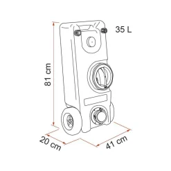 Online Fiamma Roll-Tank 40 W afvalwatertank 40 liter