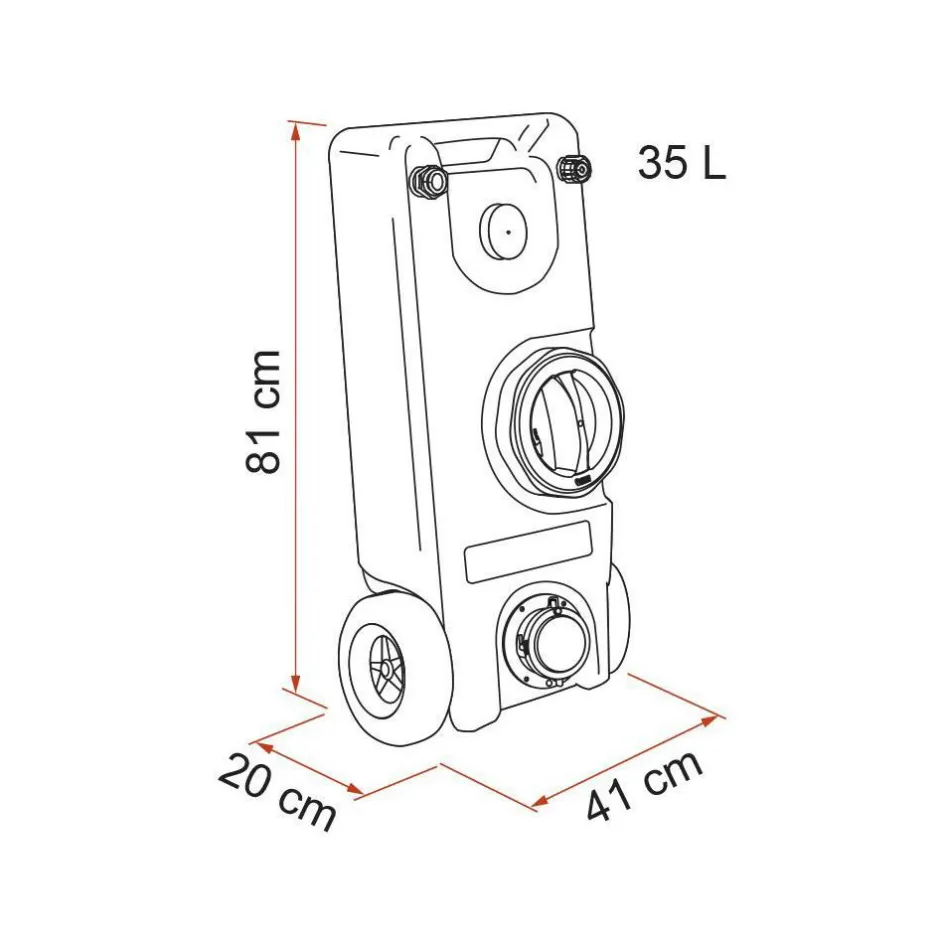 Online Fiamma Roll-Tank 40 W afvalwatertank 40 liter