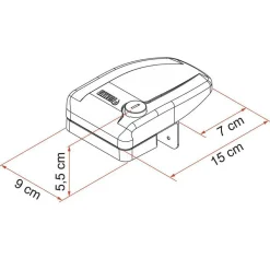 Fiamma Safe Door Frame veiligheidsslot wit