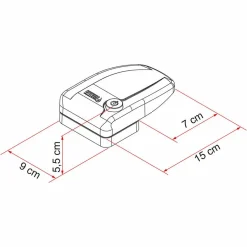 Fiamma Safe Door veiligheidsslot black