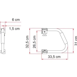 Fiamma Security veiligheidsbeugel 31 cm