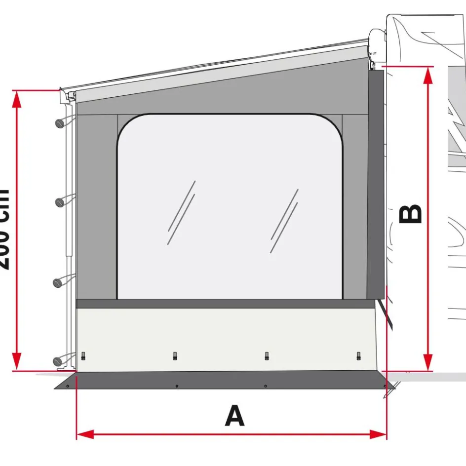 Fiamma Side W Pro F35 Van zijwand