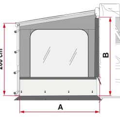 Fiamma Side W Pro Van F45 zijwand