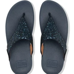 Fitflop Lulu Glitter Toe-Thongs slippers dames midnight navy