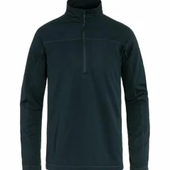Fjällräven Abisko Lite Fleece Half Zip shirt heren dark navy