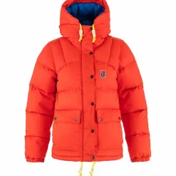 Hot Fjällräven Expedition Down Lite outdoor jack dames flame orange un blue