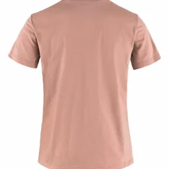Fjällräven Fox Boxy Logo shirt dames dusty rose