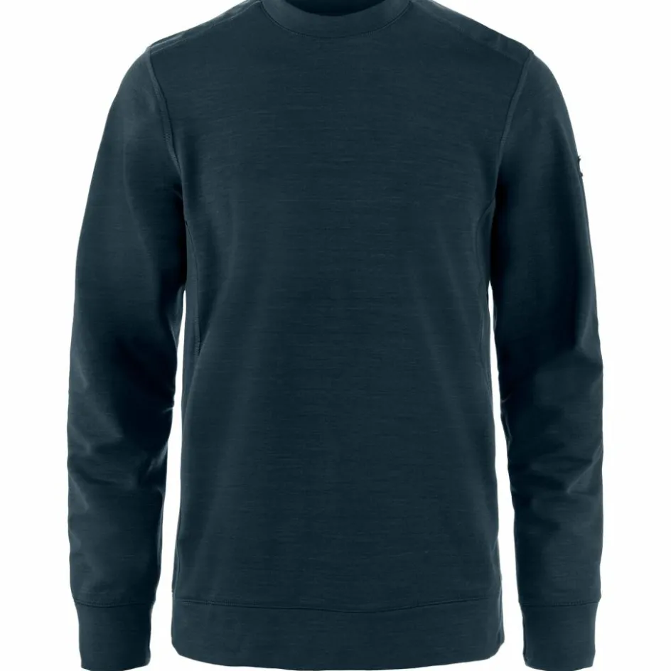 Fjällräven Keb Fleece Crew Neck sweater heren dark navy