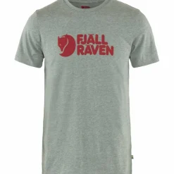 Best Fjällräven Logo shirt heren grey melange